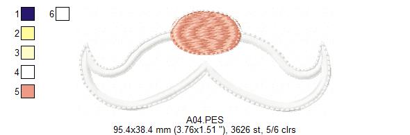 Santa Claus Big Hat Door Ornament - ITH Project - Machine Embroidery Design