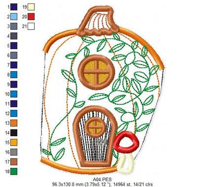 Home Sweet Home Door Ornament - ITH Project - Machine Embroidery Design