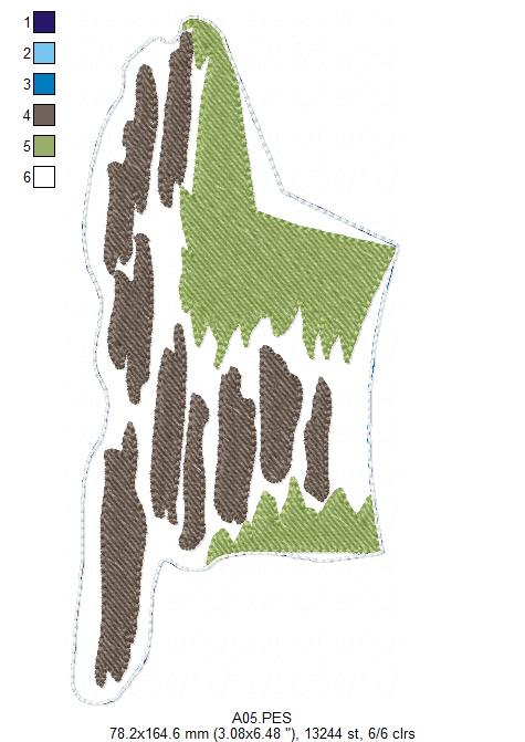 Home Sweet Home Door Ornament - ITH Project - Machine Embroidery Design