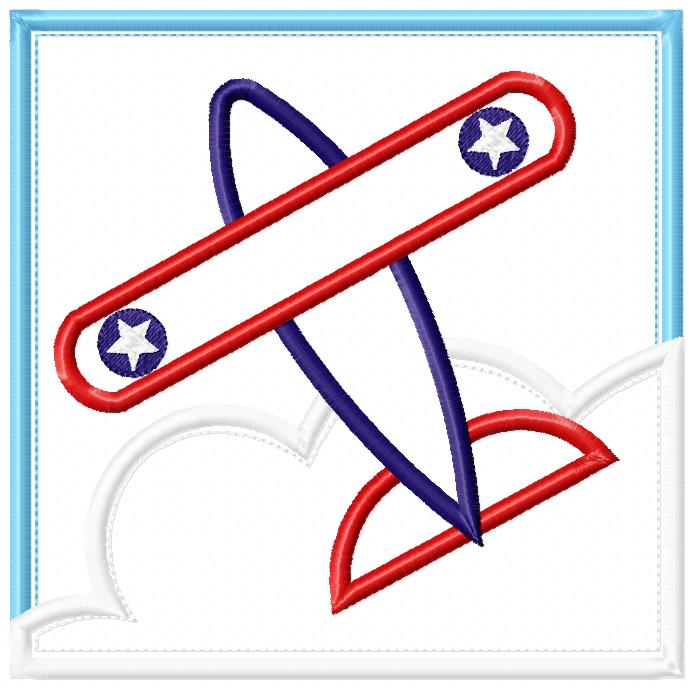Airplane Frame - Applique