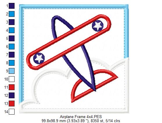 Airplane Frame - Applique