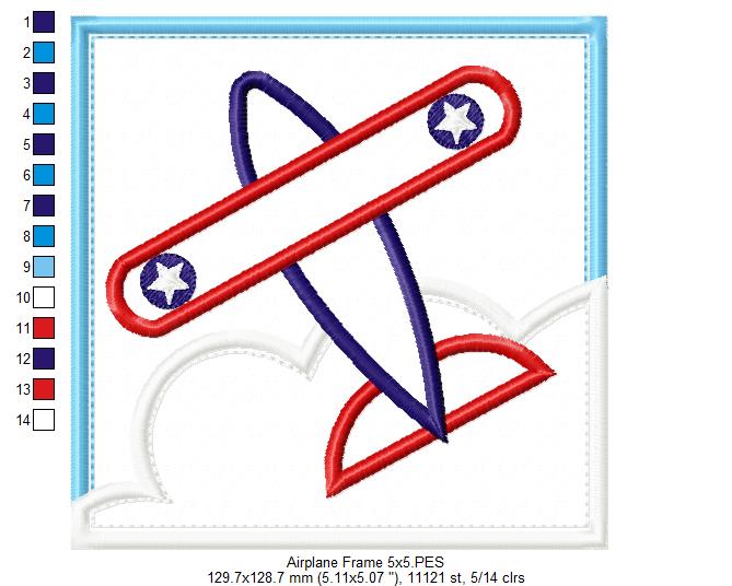 Airplane Frame - Applique