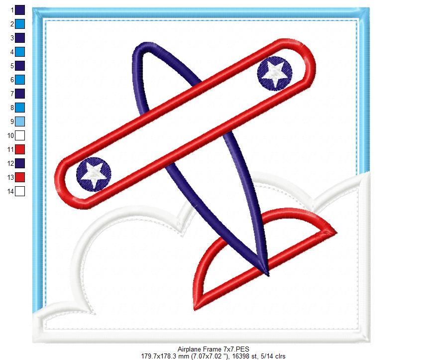 Airplane Frame - Applique
