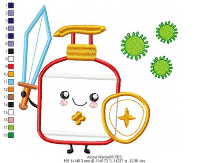 Warrior Germs Killer  - Applique