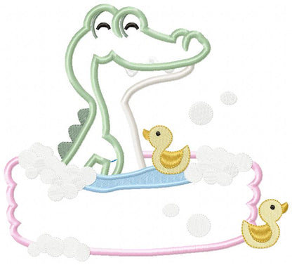 Aligator Bath - Applique