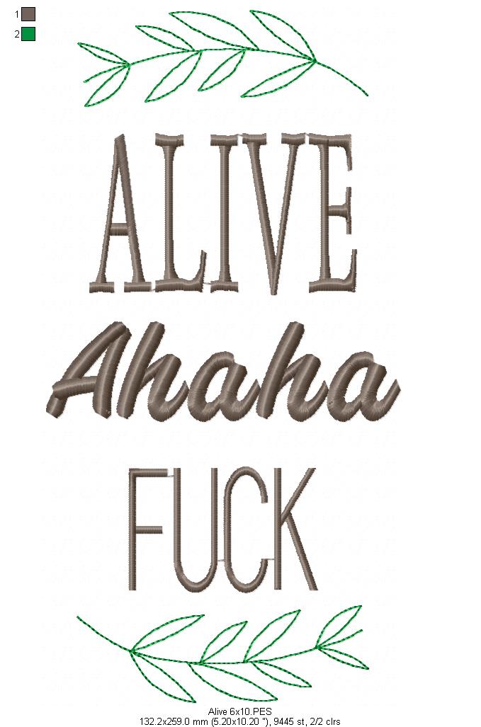 Alive - Fill Stitch