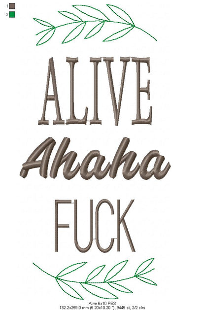 Alive - Fill Stitch