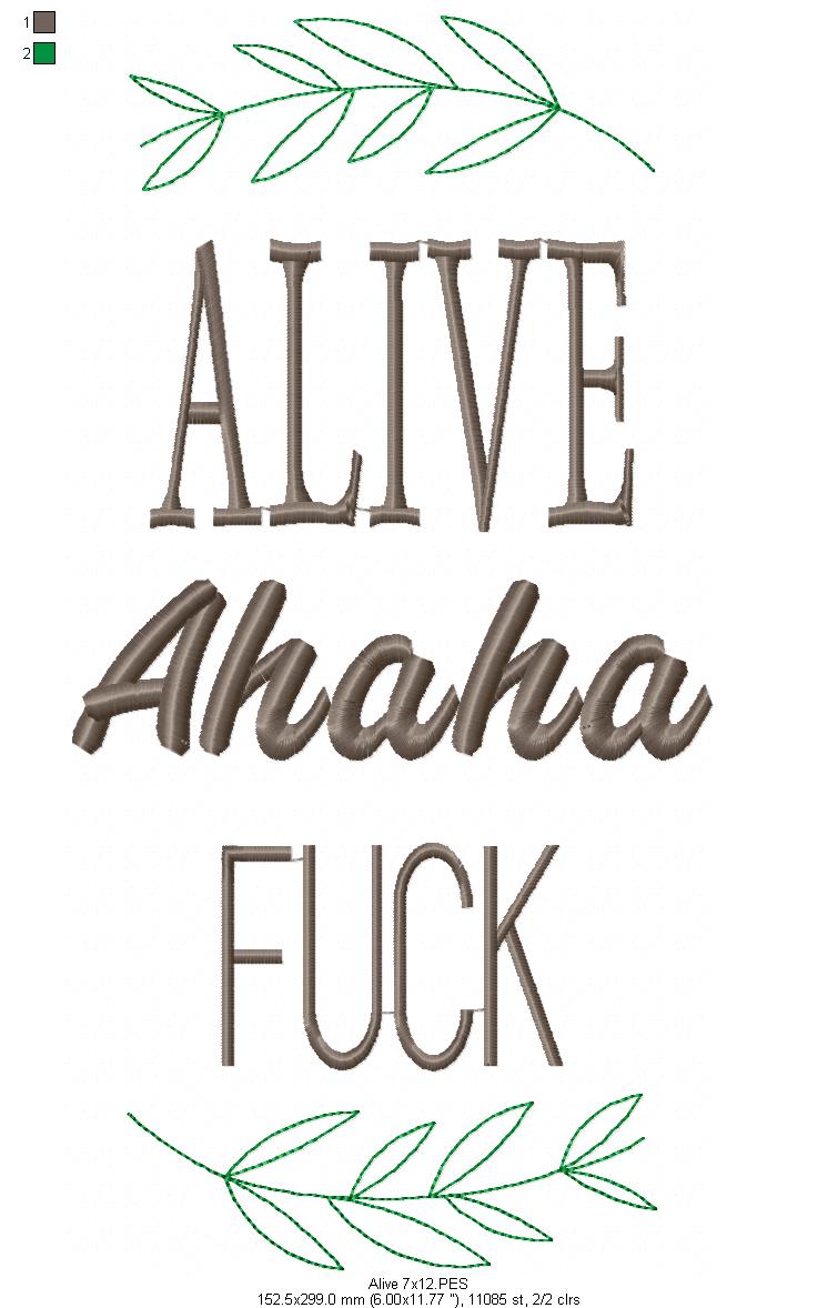 Alive - Fill Stitch
