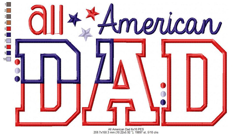 All American Dad - Applique