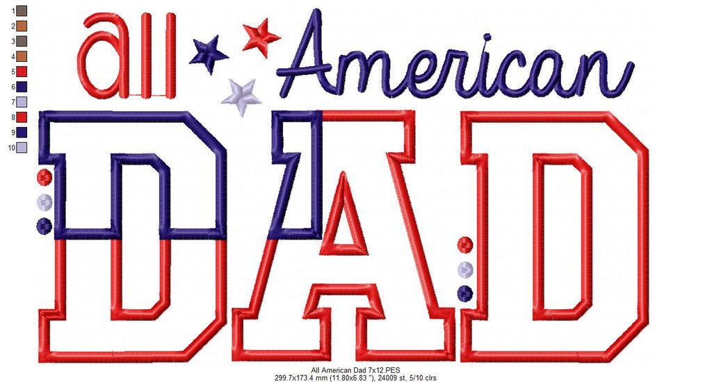 All American Dad - Applique
