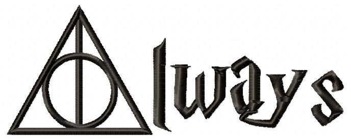 Always - Fill Stitch - Machine Embroidery Design