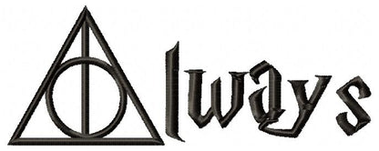 Always - Fill Stitch - Machine Embroidery Design