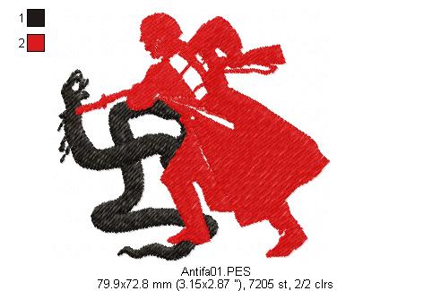 Antifascist - Fill Stitch