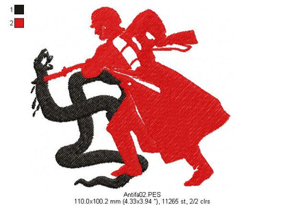 Antifascist - Fill Stitch