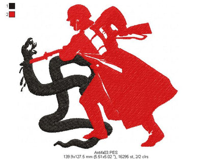 Antifascist - Fill Stitch