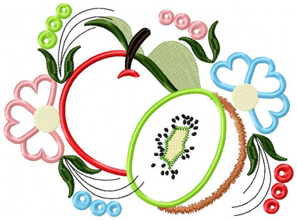 Apple and Kiwi - Applique