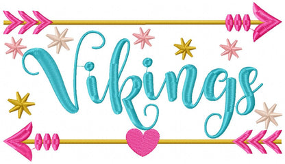 Vikings Arrows and Sparkles - Fill Stitch