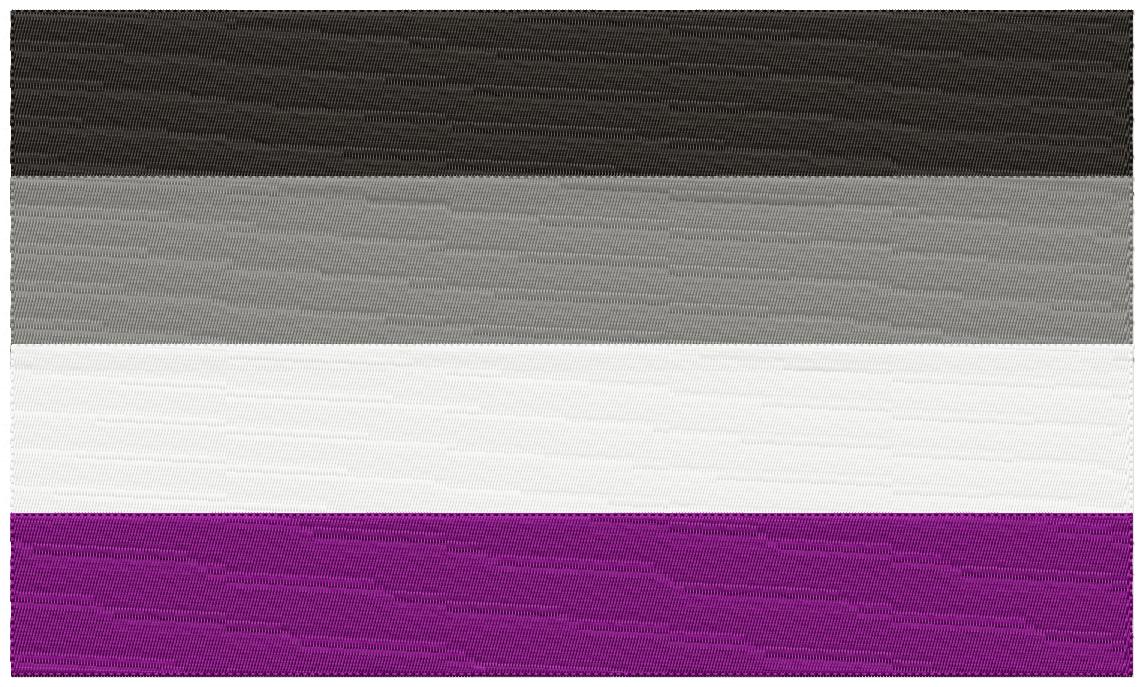 Assexual Pride Flag - Fill Stitch