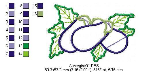 Eggplant - Applique