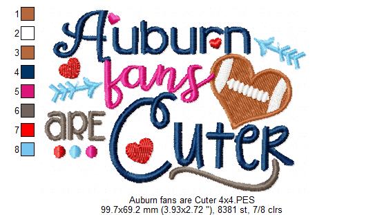 Auburn Fans Are Cuter - Applique