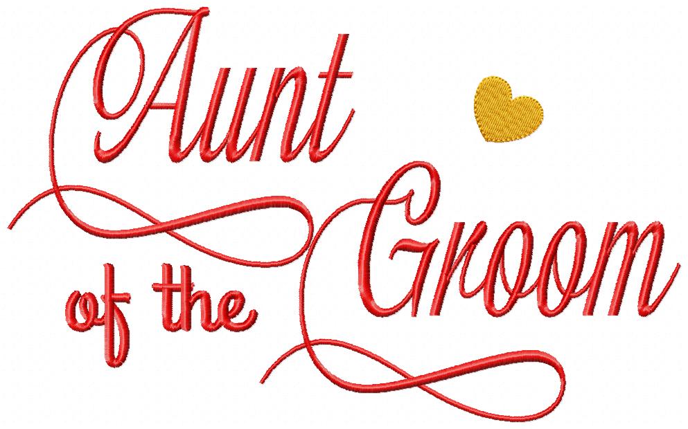 Aunt of the Groom - Fill Stitch