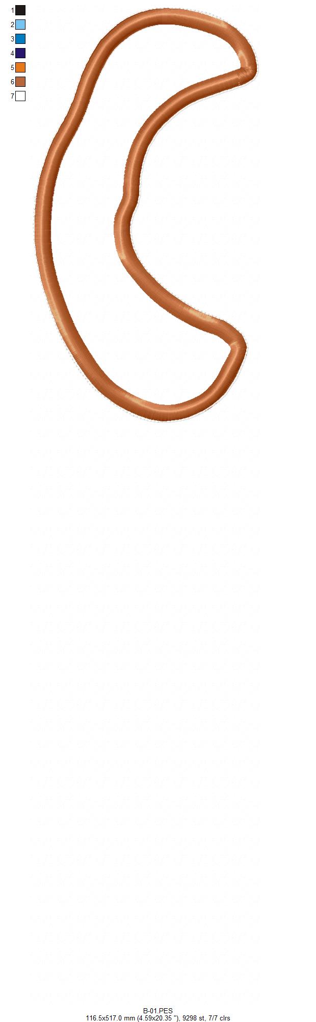 Cute Gardener Bunny Ornament - ITH Project - Machine Embroidery Design