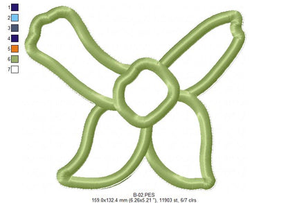 Cute Gardener Bunny Ornament - ITH Project - Machine Embroidery Design