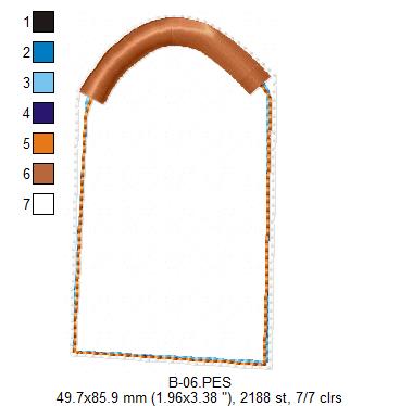 Cute Gardener Bunny Ornament - ITH Project - Machine Embroidery Design