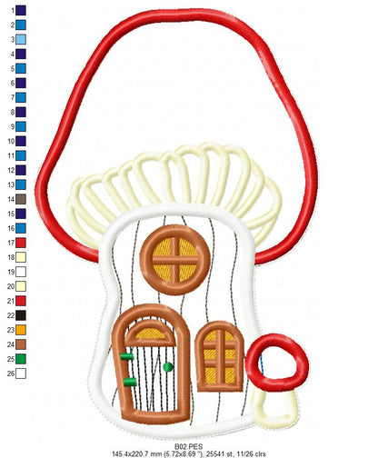 Home Sweet Home Door Ornament - ITH Project - Machine Embroidery Design