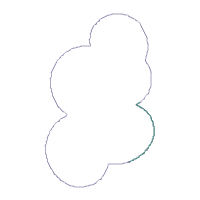 Dinosaur and Moon Ornamen - ITH Project - Machine Embroidery Design