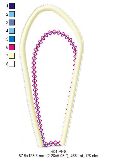 Cute Bunny Door Knobs Hanger - ITH Project - Machine Embroidery Design