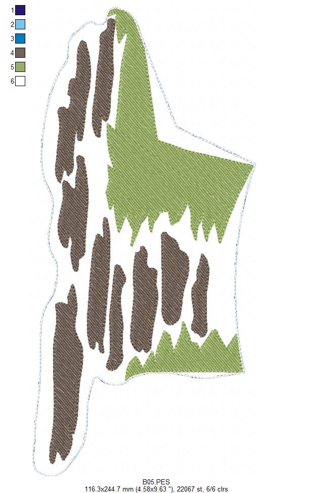 Home Sweet Home Door Ornament - ITH Project - Machine Embroidery Design