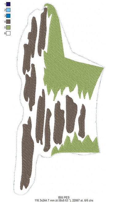 Home Sweet Home Door Ornament - ITH Project - Machine Embroidery Design