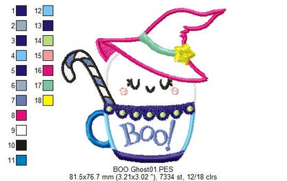 Cute Ghost - Applique