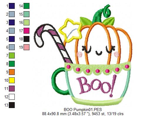 Cute Pumpkin - Applique