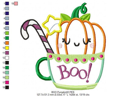 Cute Pumpkin - Applique