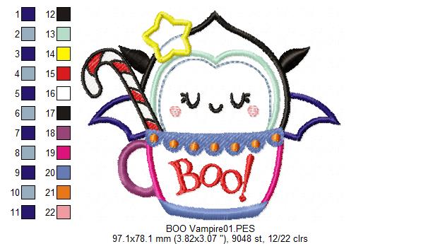 Cute Vampire - Applique