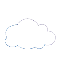 Baby Angel Girl Sleeping on the Cloud - Applique - Machine Embroidery Design