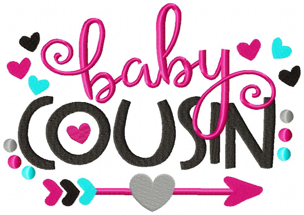 Cousin Arrow and Hearts - Fill Stitch - Set of 6 designs