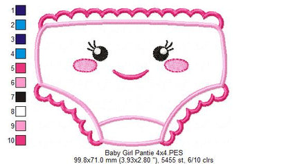 Baby Girl Pantie - Applique