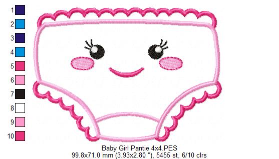 Baby Girl Pantie - Applique