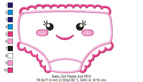 Baby Boy and Girl Underwear - Applique