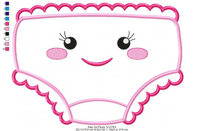 Baby Boy and Girl Underwear - Applique