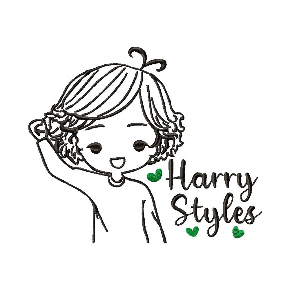 Cute Baby Harry Styles - Fill Stitch