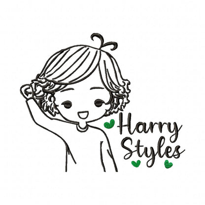 Cute Baby Harry Styles - Fill Stitch