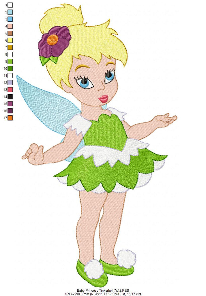 Princess Baby Tinkerbell - Fill Stitch