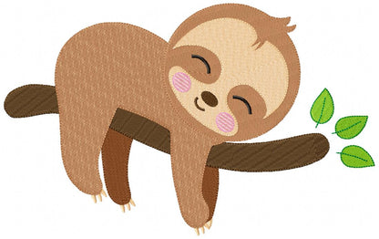 Sweet Baby Sloth Collection – Fill Stitch – Machine Embroidery Design