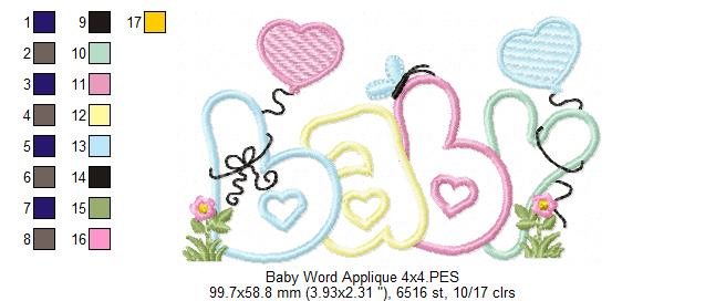 Baby Word - Applique