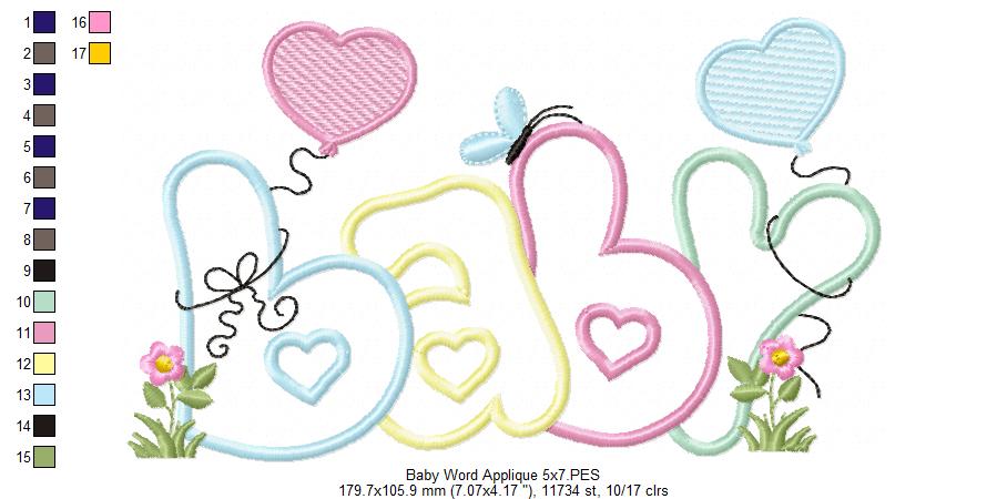 Baby Word - Applique