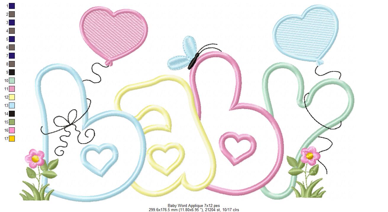 Baby Word - Applique